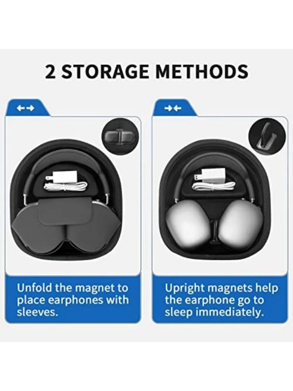 Hard Travel Case for AirPods Max 2 | Sleep Mode Support & Durable Protection